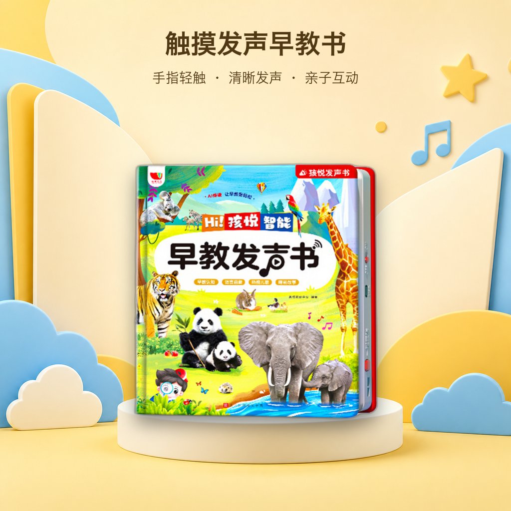 触摸发声早教书 儿歌故事语言认知 适合婴幼儿亲子互动阅读