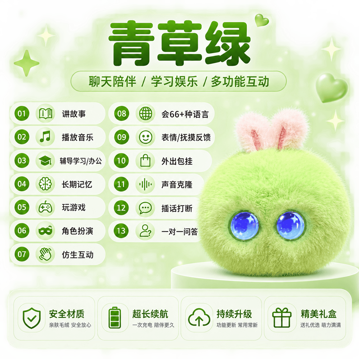 4G款AI精灵兔果果羊G6-002