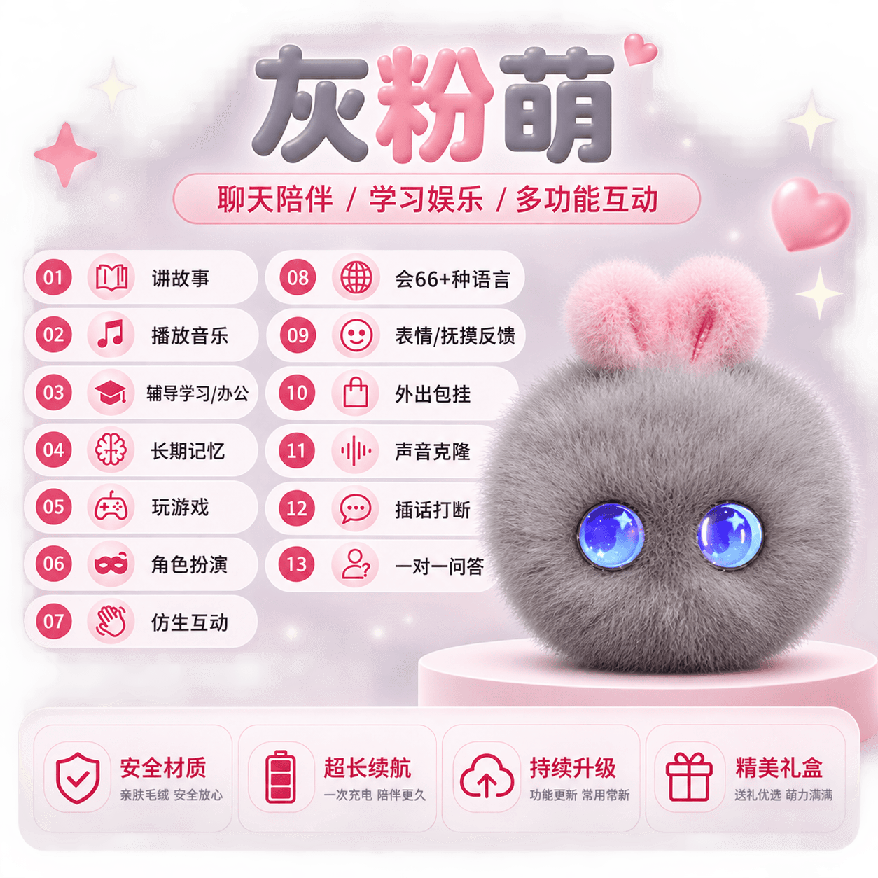 4G款AI精灵兔果果羊G6-002
