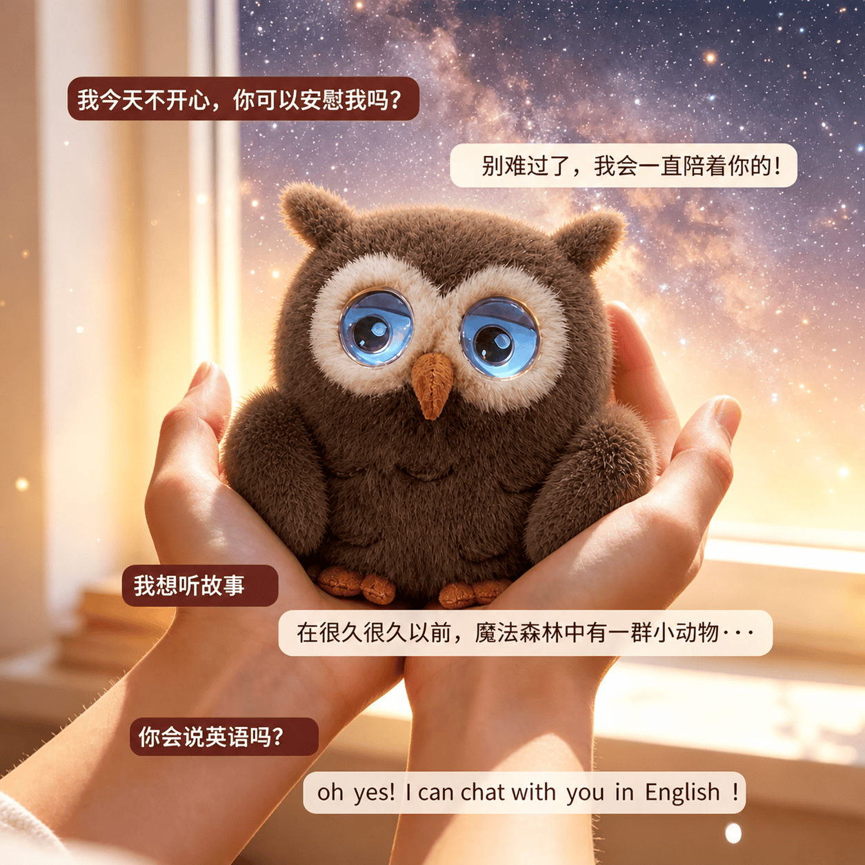 跨境AI猫头鹰机器人